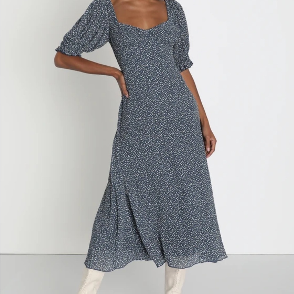Lulu's Floral Midi Dress